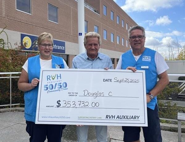 Douglas and Craig Sept 25 2025 October 2024 RVH Community Draw Winner
