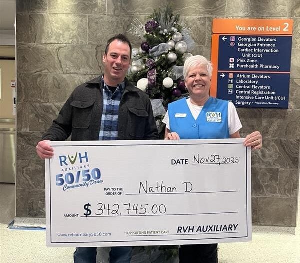 Nathan and Lise October 2024 RVH Community Draw Winner